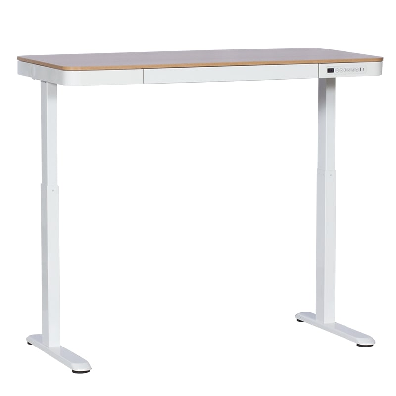 CR-118 E Ергономично бюро с електрическо регулиране на височината - бук-бял